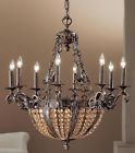 108161 Aged 33 . Merlot Finish Id Chandelier Bronze