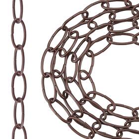 Ch-ga0001-01r-us20 Ahandmaker 3.28 Feet Iron Pendant Light Fixture Chain Dark Brown Chandelier Unwelded