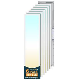 Mc-bp14f-50kdn Aikvsxer 6 Pack 1x4 Led Flat Panel Light 50w 5500lm Surface Mount Ceiling Fi