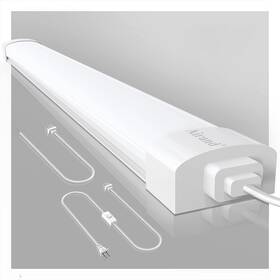 Airand 759185993934 5000k Led Ceiling Light Fixture 2ft Ip66 Waterproof 4ft Plug In Tube
