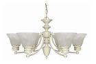 178603 Alabaster Shades 6 Chandelier Glass - Id . Bell Light 26