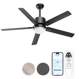 Ym-dyjb006-eapp-a Alescu Ceiling Fans With Lights - Outdoor Fan Remote App Control 42 I