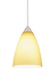 P61mp-nickle Alfa Juno Shade Light Pendant Amber 12v Jack Trans Quick