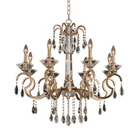 031651-038-fr001 Allegri 031651-fr001 Valencia 8 Light 32 Inch W Taper Candle Style - Brushed