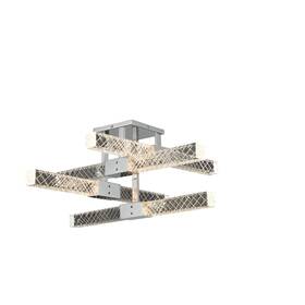 034940-010-fr001 Allegri 034940-fr001 Apollo 8 Light 25 Inch W Led Semi-flush Ceiling - Chrome