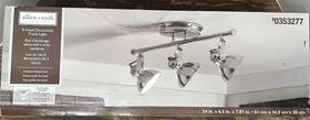 Allen Roth 022011611709 3 Head Light Decorative Track Lighting Polished Nickel Finish