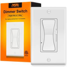 Mntk-133944 Allsmartlife 0-10v Dimmer Switch For Led/ Cfl/ Incandescent/ Halogen 3-way Or Single Pole
