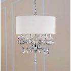 L937-ho-441 Allured Shade Solid White Crystal Chandelier