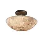 Alr-9690-35-dbrz Justice Design Group Alabaster Rocks Ring Stone Se