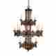 17491-013 Am-h-347 Eurofase Lighting Ancient Bronze Sixteen Light Chandelier