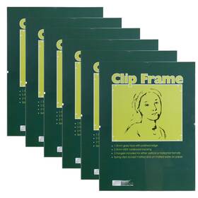 B06x9zl3c8 Ambiance Framing Ca Gallery Clip Frame - 8x10-6 Pack Of Modern Low-profile Invisible M Inch