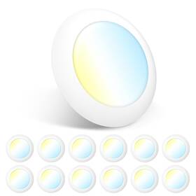 1712002 Amico 12 Pack 5/6 Inch Led Disk Lights Dimmable Flush Mount Ceiling/recessed Disc