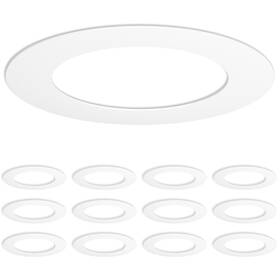 Amico 850060697647 12 Pack Goof Rings For 6 Inch Recessed Lights Can Light Trim Ring Cover Out