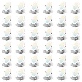 5cct Amico 850071336658 36 Pack 6 Inch Ultra-thin Led Recessed Ceiling Light White