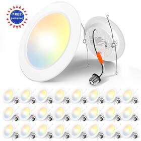 Fxf01181 Amico 6 Inch Recessed Lighting 24 Pack Led Can Lights 2700k-6000k Selectable
