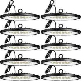 Mf100019 Amico 200w 10 Pack Ufo Led High Bay Light 28 000lm 5000k Lights With U
