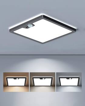 Ls-cl-i18w-m-c Annaror Motion Sensor Led Ceiling Light Wired 18w 1800lm Flush Mount Fixture W