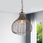 B037-pc-491 Antique Copper Crystal Bead Marcela Chandelier