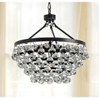 B889-tg-417 Antique Drop 5-light Crystal Chandelier Copper