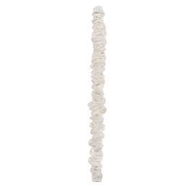Antique House 794590271765 Chandelier Fabric Cord Cover 1 Pack White Chain 70.8 Inches Soft Velvet