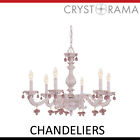 5226-aw-rosa Antique Lighting Light 6 Sutton Chandeliers White Crystorama