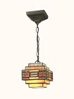 Th12071 Antique Mission Small Dark Zinc Dale Brass Metal Chandelier Tiffany