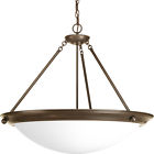 P7323-20wb Antique Pendant Lighting Progress Eclipse Bronze Bowl Light