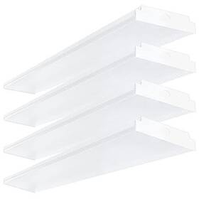 Antlux 793513641616 4ft Led Wraparound 40w Shop Lights For Garage 4400lm 4000k 4 Foot C