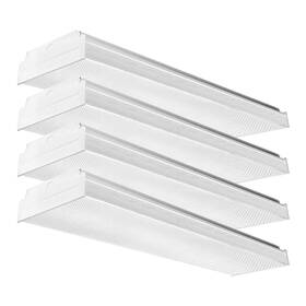 Ft-wp20w4k-4 Antlux 2ft Led Wraparound Light 20w Flush Mount Garage Shop Lights 2400lm 4000k Neu