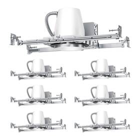 Hs04hte26wh01-6p Anyhome 6 Pack 4 Inch Recessed Light Housing Can New Construction 90