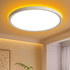 3cct Aphyni 715748920809 12in Flush Mount Ceiling Light With Remote Control 3000-6500k Dimmable R
