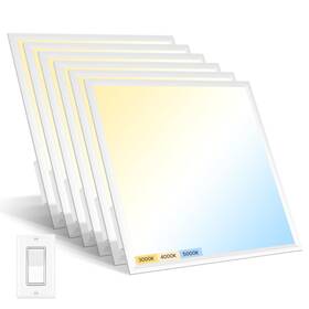 Aphyni 780854021542 6 Pack 2x2 Led Flat Panel Light 3000k/4000k/5000k Adjustable 40w 5000lm Tri