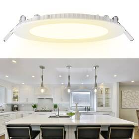 11cll002-9wr-wmw Apluschoice 9w Round Recessed Led Ceiling Panel Fixture Down Light Warm White Lamp With Driver