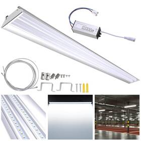 11wsl001-6k-1p Apluschoice 40w Led Shop Light Garage Workbench Utility Ceiling Lamp Aluminum 5000k Daylight