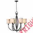 Ar066-6cs W350642 World Imports Wi 350642 6 Lights Iron Chandelier With Shades Decatur
