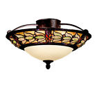 69045 Art 3 Kichler Bronze Fixture Ceiling Tannery Indoor Glass Light