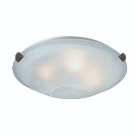 Ac2351spwh Artcraft Clip 12 Inch Wide Modern White Glass Flush Mount Ceiling Light