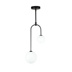 Artcraft Ac6652bk Lighting Comet 2 Light 10 Inch W Led Pendant Semi Matte Black Nib