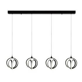 Artcraft Lighting 778350020152 Rose - Led Island Light 4-light Black