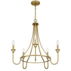 Bd21001 Artemus 5-lights Painted Brass Transitional Chandelier