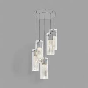 1004460309 Artika Hologram 5-light Led Pendant Light. 50 000 Hours 2000 Lumens Dimmable