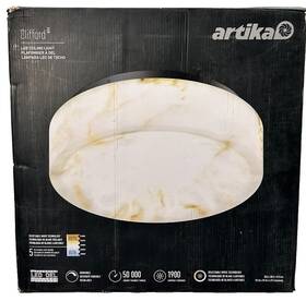 15fm-cf5c-hd2bl Artika Clifford 15 Inch 1 Light Marble And Black Integrated Selectable Led