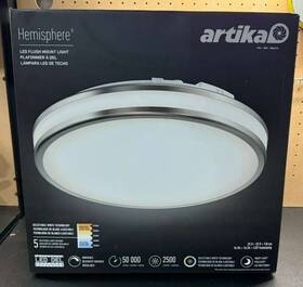 1806274 Artika Hemisphere 15 Inch Led Flush Mount Light Fixture Read