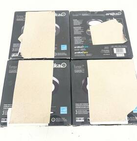 7fm-eudc-bl Artika Lot Of 4 Europa 7 Inch Black Led 3 Cct Flush Mount Light New
