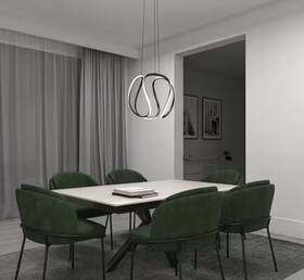 Artika 846979036325 Vivaldi Big 25-watt 1 Light Black Modern 5 Cct Integrated Led