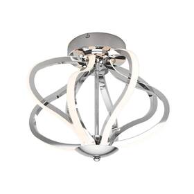 Artika 846979036790 Meridian 12 Inch 1-light Modern Chrome Integrated Led Flush Mount Ceiling