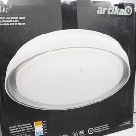 Fm-ni5c-hd2wh Artika 1 Light 5cct Integrated Selectable Led Flush Mount Ceiling 15.5 Inch