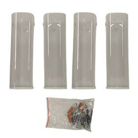 Hol4p-hd2 Artika For Parts Only-4 Glass Shade And Hardware Pendant Light Hanging Chandelier
