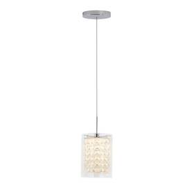 Pdt-1cc Artika Artica Pendant Led Fixture Crystal Cube Modern Chrome 1-light 5.5w