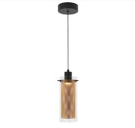Pdt-1xnbg Artika Pendant Light Fixture 72 Inch Hardwired 6-watt 1-light Gold With Metal Shade